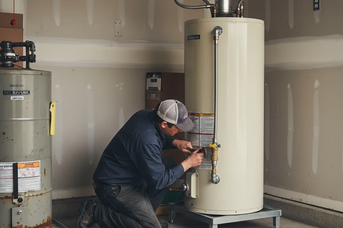 Water heater and shutoff valve replacement in Vantage